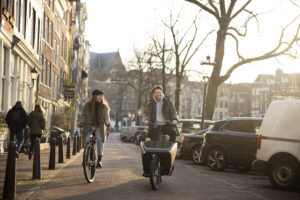 Vélo et vélo cargo en ville